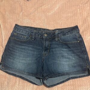 Faded Glory Y2K Style Women's Dark Blue Jean Shorts